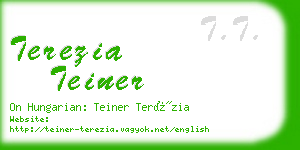 terezia teiner business card